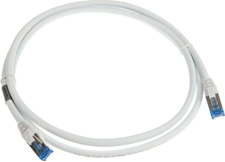 Cablu inline Patch cord Cat.6 S / FTP (PIMF), 500MHz, alb, 1,5 m (76814W)