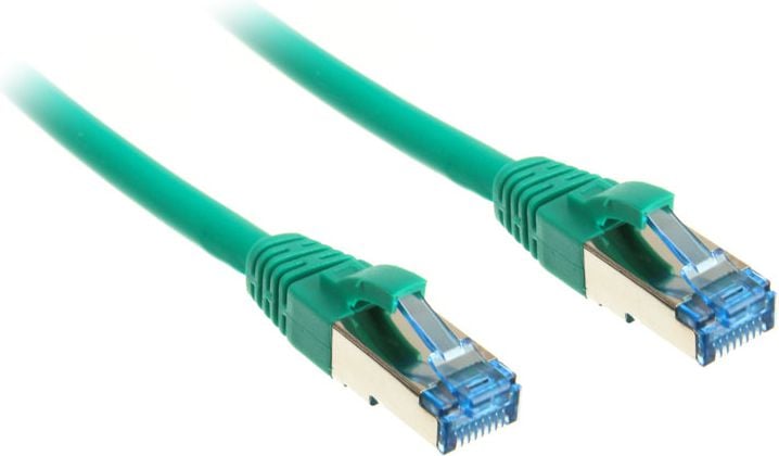 Cablu inline Patch cord Cat.6 S / FTP (PIMF), 500MHz, verde, 1m (76811G)