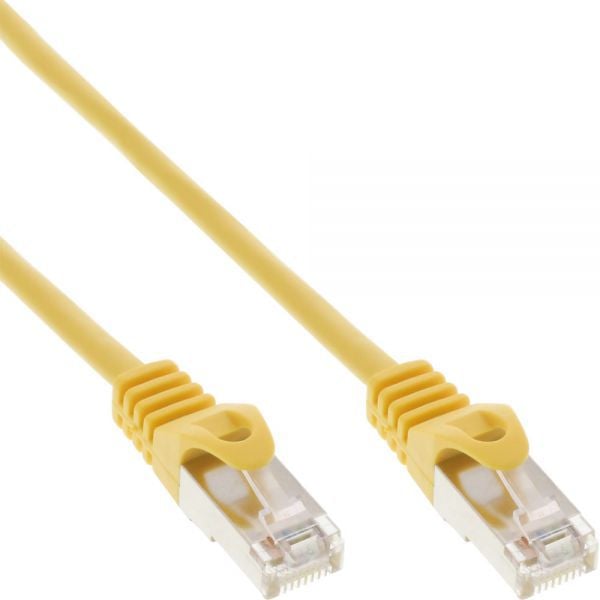 Cablu inline Patchcord F/UTP, Cat.5e, galben 0.3m (71533Y)