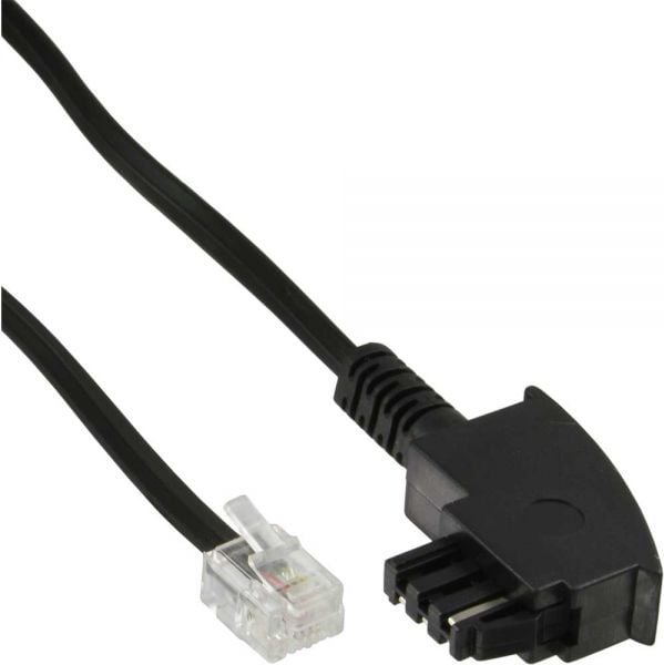 InLine Patchcord TAE-F - RJ11 6P4C tată - tată 3m (18913)