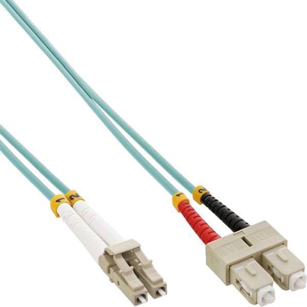 Cablu inline De fibra optica patch-uri LC / SC 50/125 gm, OM3 0.5m (88644O)
