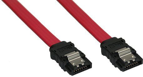 Cablu inline HDD / SATA SSDKabel - 70cm - rosu (27707)
