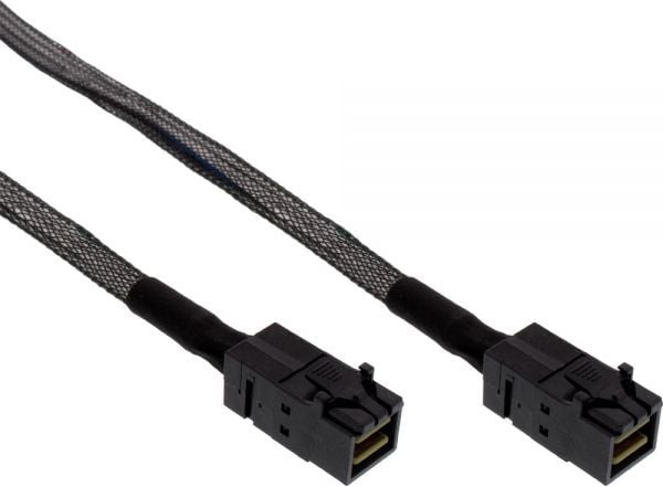 Cablu HD Mini SAS SFF-8643 - SFF-8643 sideband + 0.5m (27625)