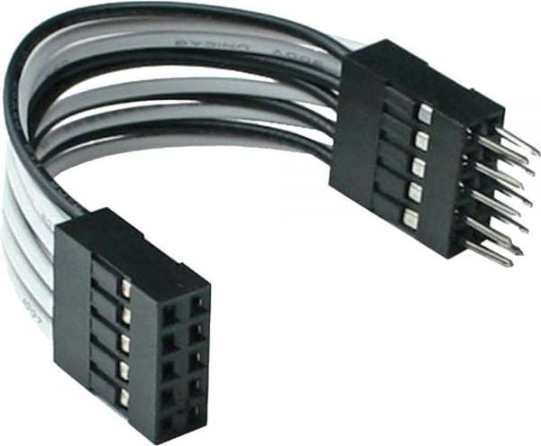 Cablu inline extensie USB intern cablu 2x 5 pini de sex masculin - 5cm directe de sex feminin (33440K)