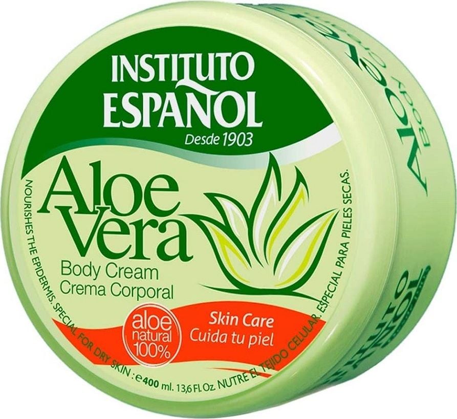 Instituto Espanol Aloe Vera crema hidratanta pentru corp si maini pe baza de aloe vera 200ml
