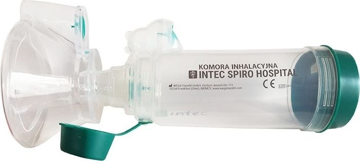 Camera de inhalare Intec Spiro Hospital , Verde,echipat cu un fluier cu debit mare