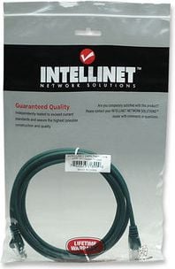 Intellinet Network Solutions patch cord RJ45, kat. 5e UTP, 2 m, zielony, 100% mied (318990)