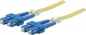 Cablu intellinet network solutions Fibra optica patch SC - SC, OS2, 9 / 125um, Duplex, Singlemode, 1m (470605)