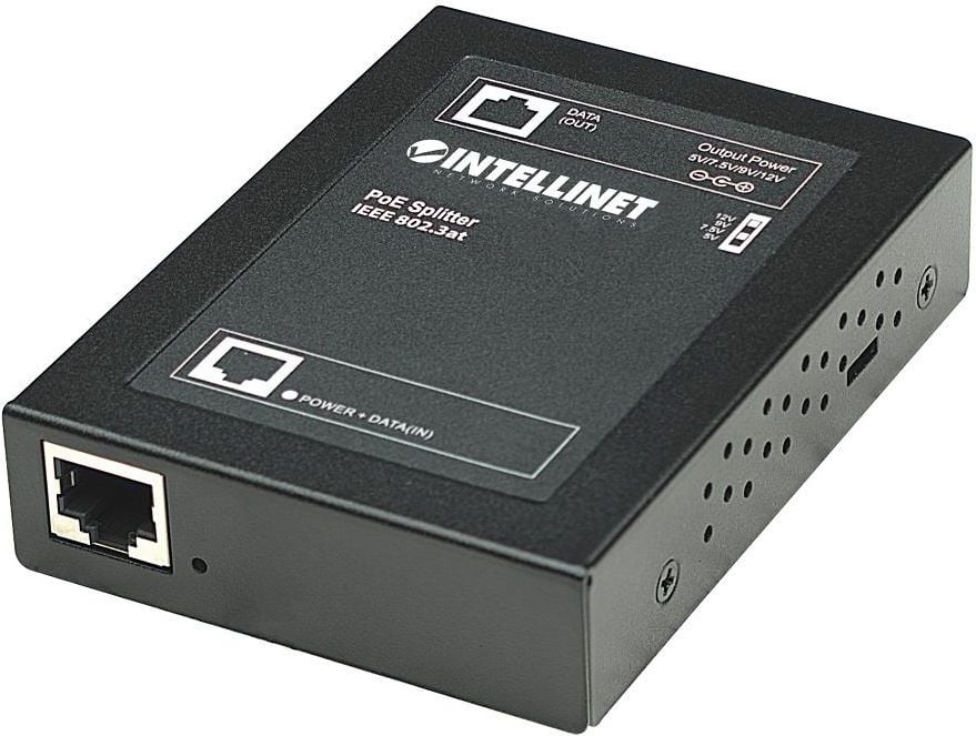 Intellinet Network Solutions Splitter PoE+ IEEE 802.3at/af 5/7.5/9/12 V (560443)