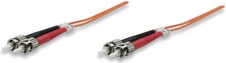 Cablu intellinet network solutions fibra de patch-uri, duplex, multimode ST / ST 62.5 / 125 microni, OM1, portocaliu, 2m (515764)