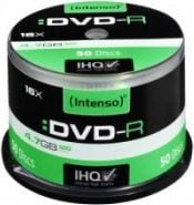 Medii de stocare intenso DVD-R, 4.7GB, X16, 50 Unitati, Cake (4101155)