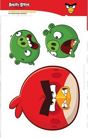 Interdruk Autocolante decorative A3 set de 4 coli Angry Birds Classic Interdruk