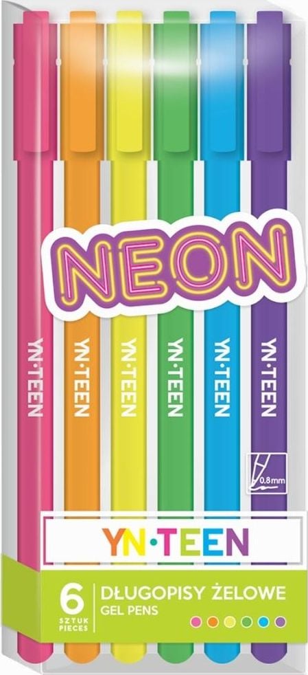 Pix Gel Interdruk 6 culori Neon YN TEEN