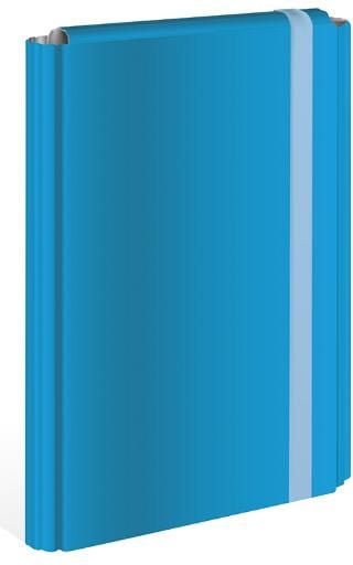 Interdruk Folder cu bandă elastică A4 coperta rigidă albastră