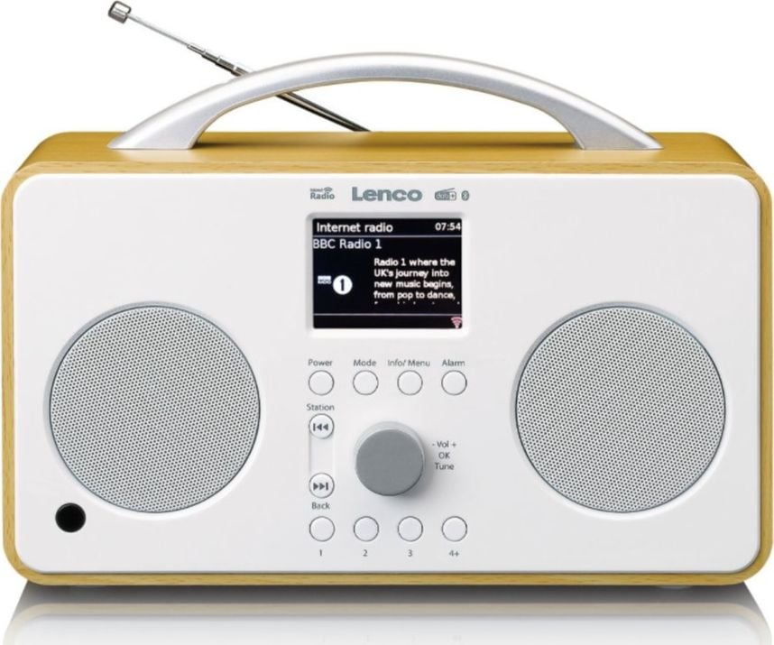 Internet radio portabil cu DAB FM, Bluetooth Lenco PIR-645WH