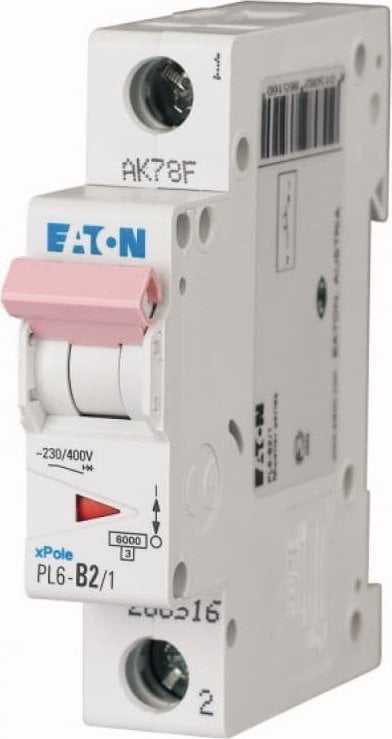 Întrerupător Eaton 1P D 4A 6kA AC PL6-D4/1 286541