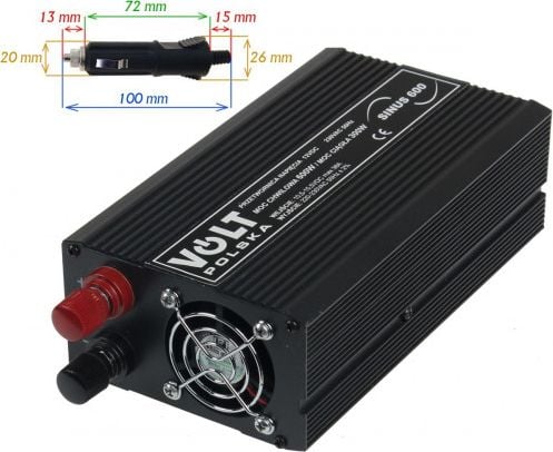 Invertor Sinusoid Volt 12V/230V 300/600W
