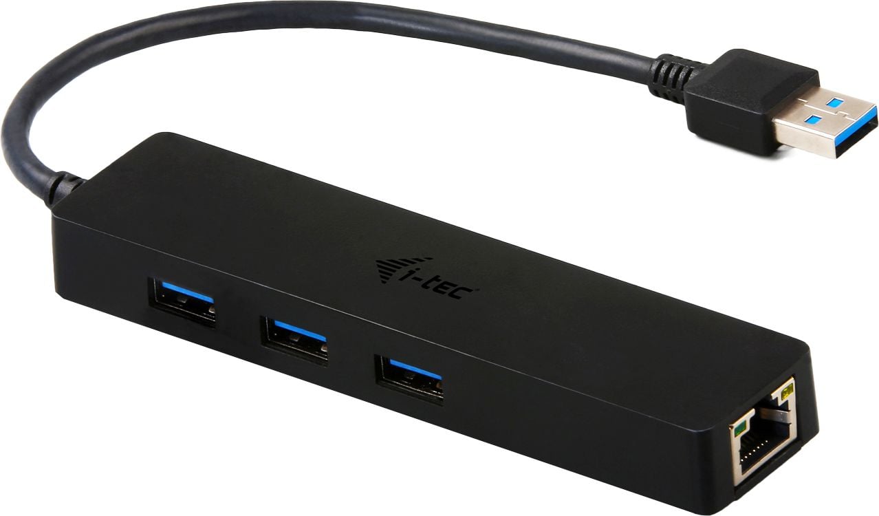 I-tec USB 3.0 Metal HUB 3 Port with Gigabit Ethernet Adapter