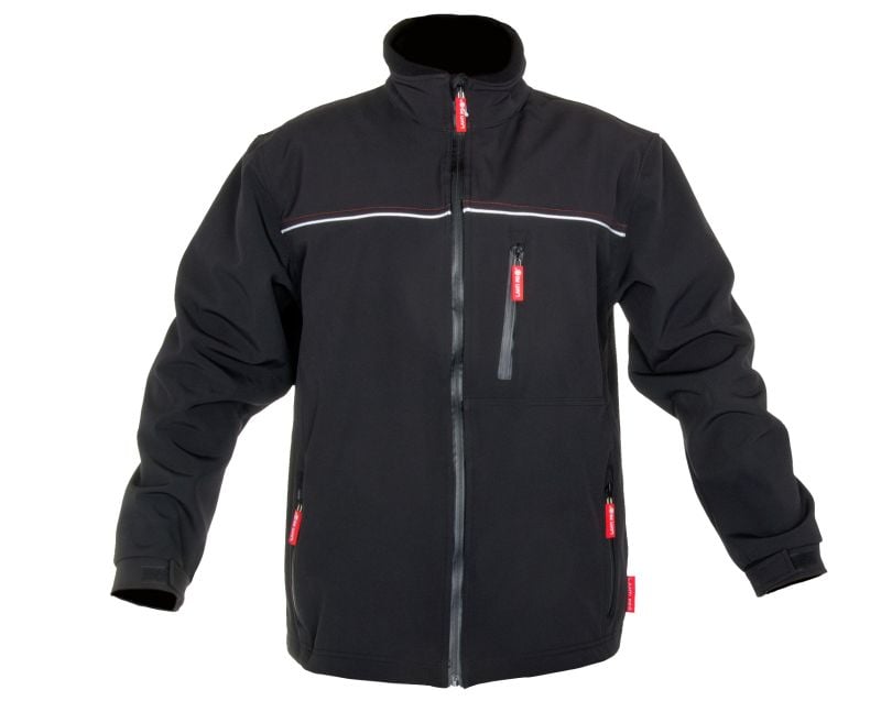 Jacheta elastica, 6 buzunare, impermeabila, componente reflectorizante, marime XL, Negru