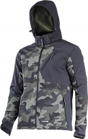 JACHETA LAHTI PRO SOFTSHELL CU GLUGA. CAMO VERDE-NEGRU, `L`, CE, LAHTI