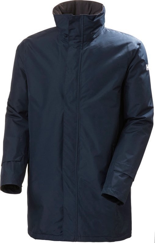 Jachetă lungă izolată Helly Hansen Dubliner pentru bărbați, bleumarin, XL