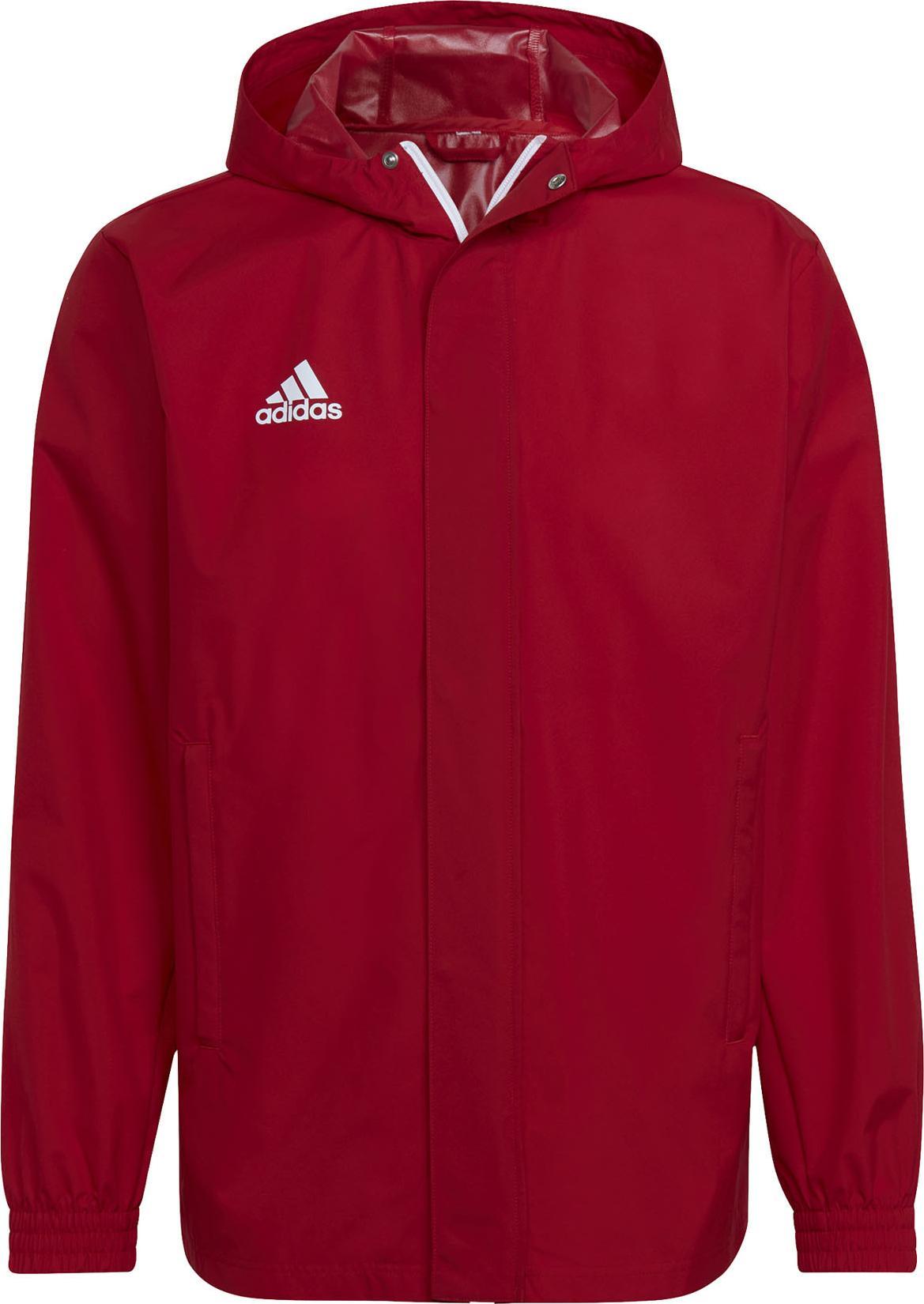 Jachetă roșie pentru bărbați Adidas Entrada 22 All-Weather, s. S