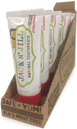Jack Njill Parfum Toothpaste natural, organic and strawberry Xylitol 50g x 6 pcs.