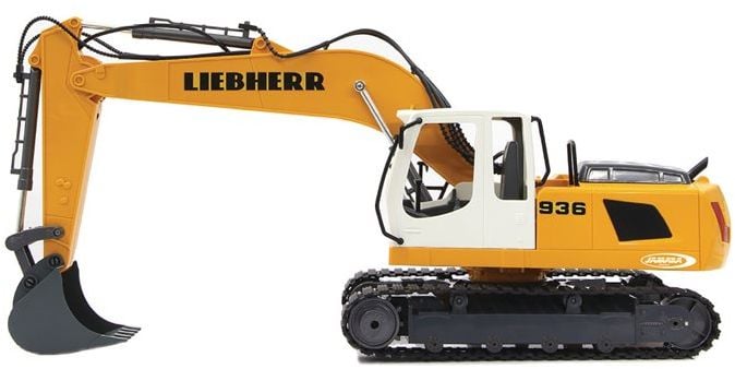 Excavator LIEBHERR R936 cu telecomanda 2.4GHz, cu sunete, control individual pe brat si cupa, scara 1:20, Jamara