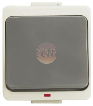 Jantar-bis Push buton / Ring / backlit n / t IP44 gri (WNT-7J-b / S)