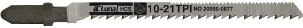 Jigsaw Blade, HCS, din lemn, cu dinți la sol și creasta dințată pentru tăierea mai bine curbate 75mm - 205 900 677