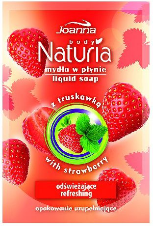 Rezerva sapun lichid Joanna Naturia, Capsuni, 300 ml