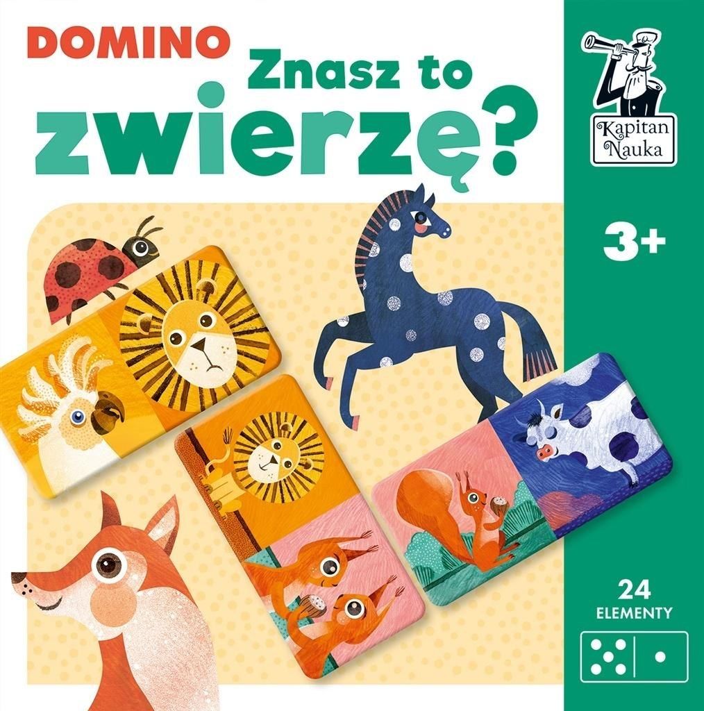 Joc Domino cu animale, Edgard, 24 piese, +3 ani, Multicolor