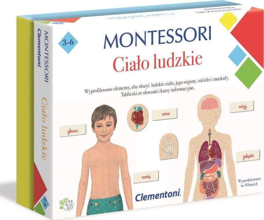 Joc educativ Montesoori Human Body, Clementoni, 3 ani+