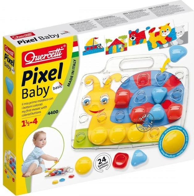 Joc Quercetti Pixel Baby basic, 24 piese