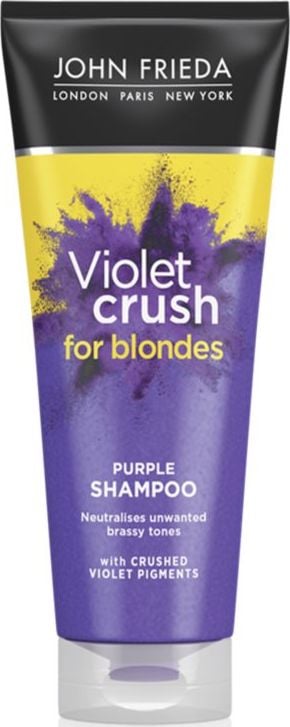 John Frieda Sheer Blonde Violet Crush Șampon violet intens pentru alamă 250 ml