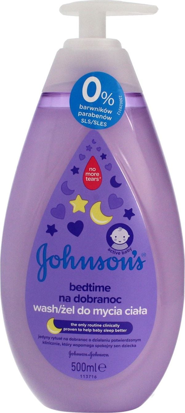 Johnson`s Baby Bedtime Å»el do mycia ciaÅ‚a dla dzieci na dobranoc 500ml