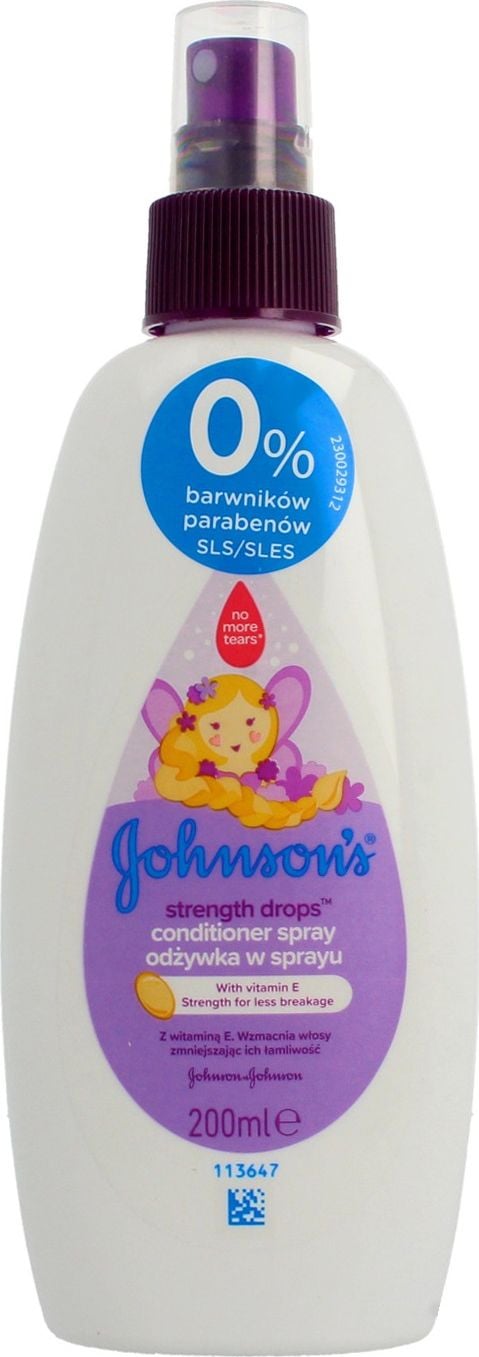 Johnson`s Baby Strenght Drops OdÅ¼ywka w sprayu do wÅ‚osÃ³w 200ml
