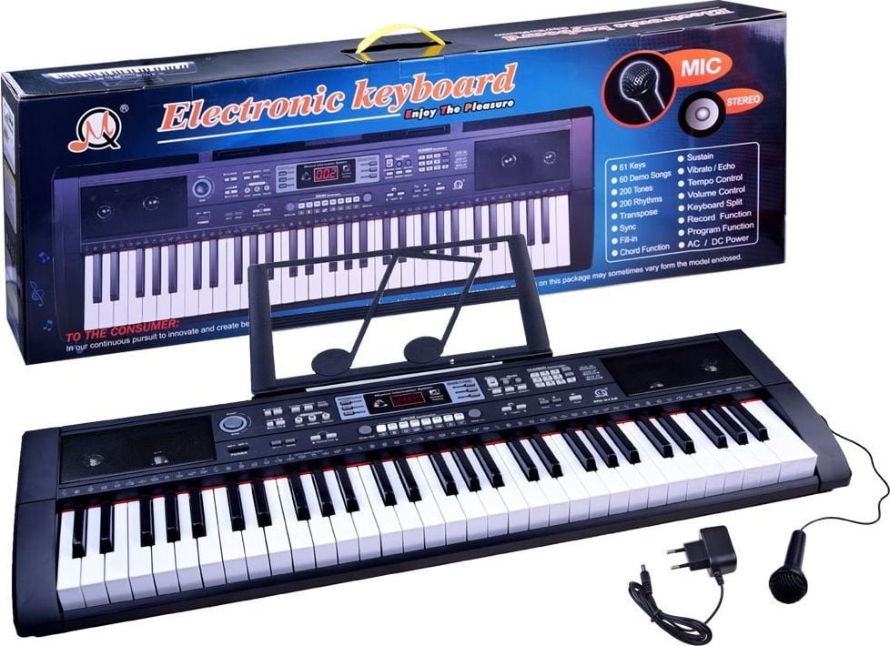 Jokomisiada Big Organ Microfon cu tastatură 61 de taste IN0092