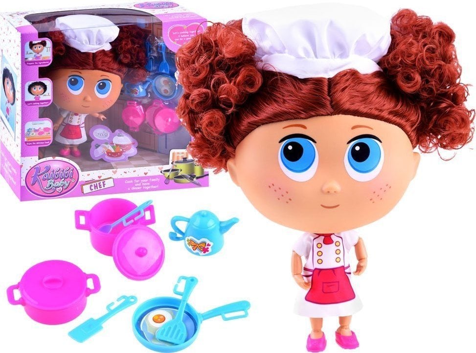 Jokomisiada Doll Master Chef gătește cu bucătarul ZA3400