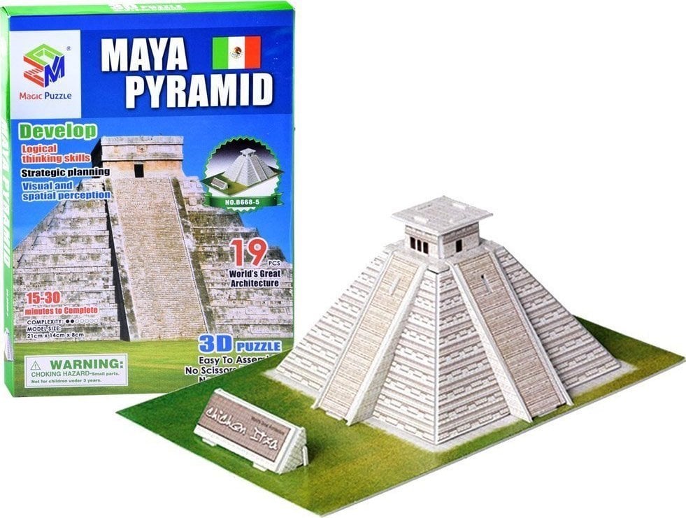 Jokomisiada Mayan Pyramid Spatial 3D Puzzle 19ele ZA2601
