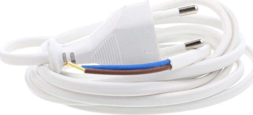 Cablu de conectare Jonex cu mufa plat WJ-11 b/u 1,9m H03VVH2-F 2x0,75 alb