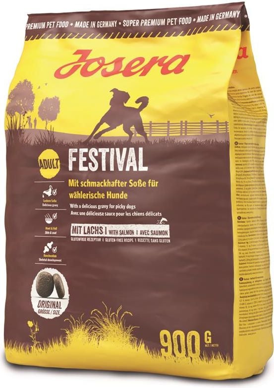 Hrana uscata pentru caini pretentiosi, JOSERA Dog Festival, cu pasare 900 g