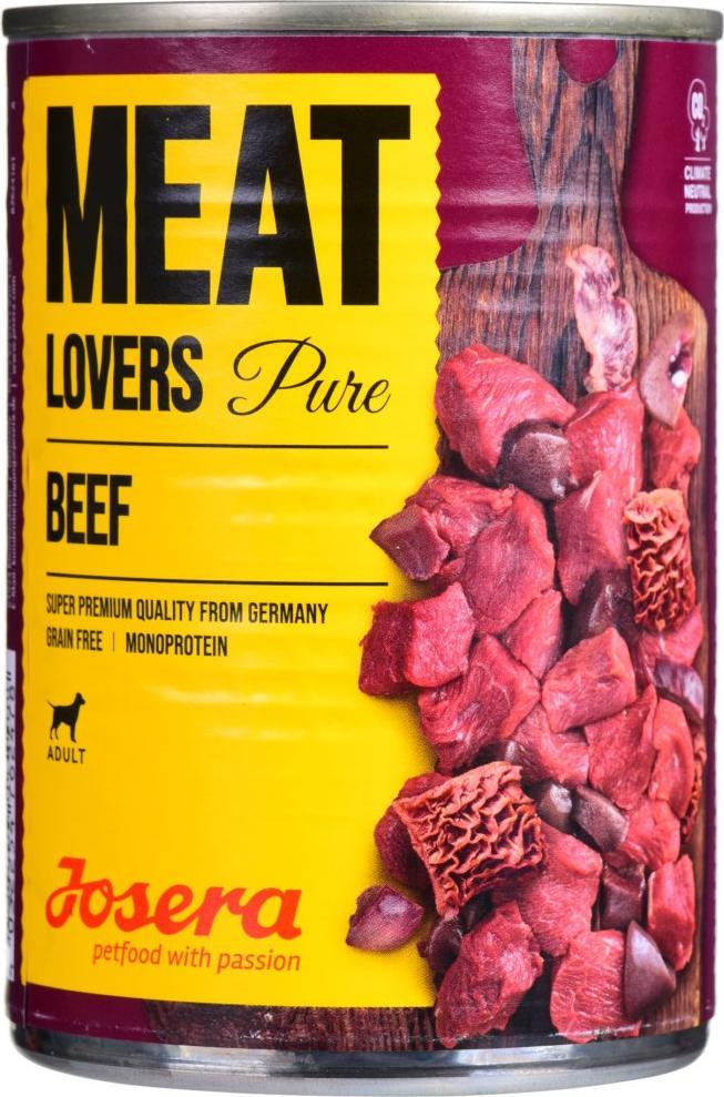 Josera Meatlovers Pure Beef hrana umeda pentru caini 400g