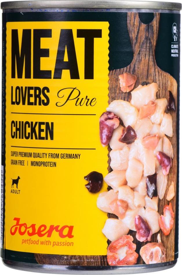 Josera Meatlovers Pure Chicken hrana umeda pentru caini 400g