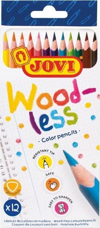 Creioane Jovi Woodfree 12 culori JOVI