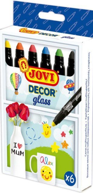 Jovi Creioane decorative pentru sticla 6 culori (193810)