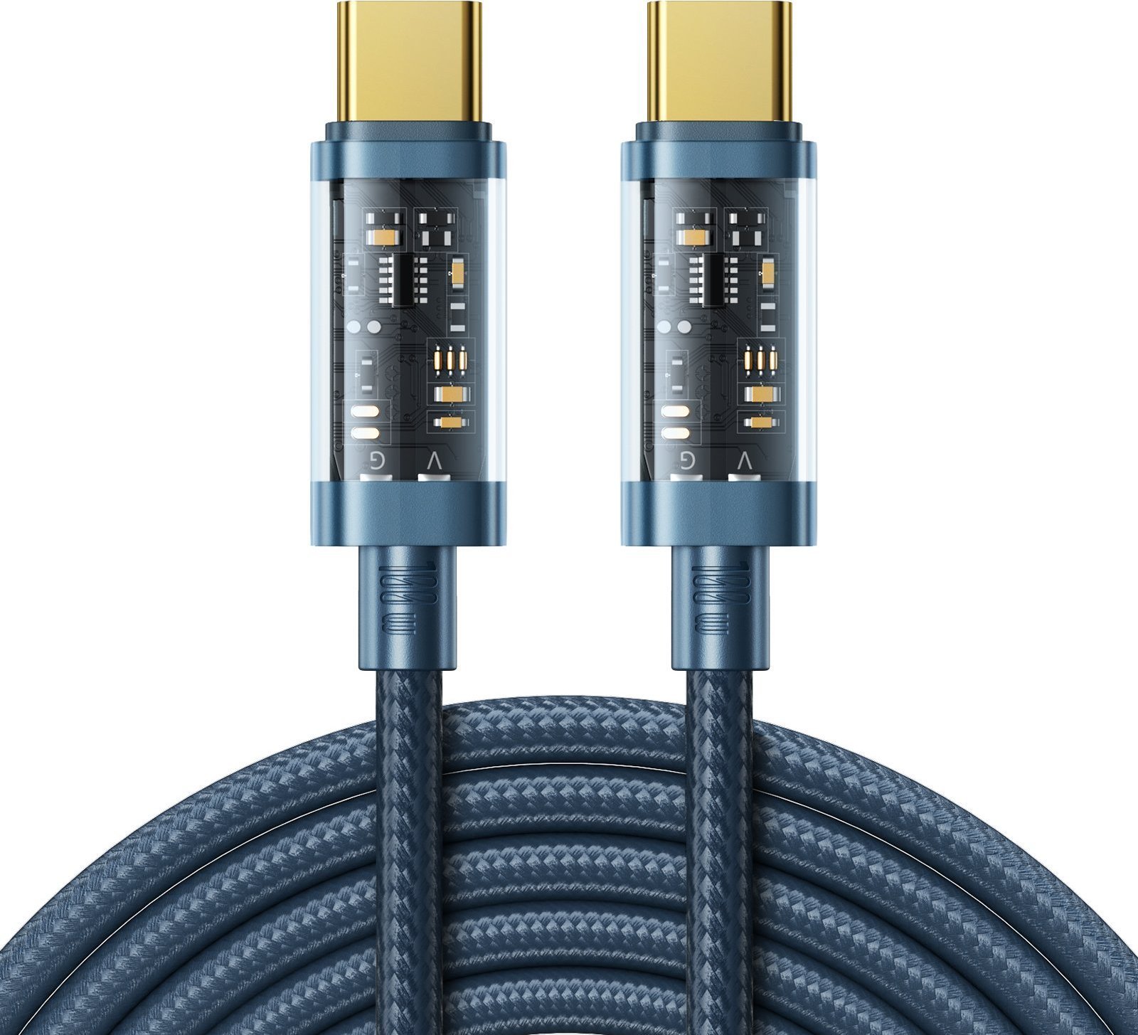 Joyroom USB-C - cablu USB-C 2 m albastru (6941237196439)