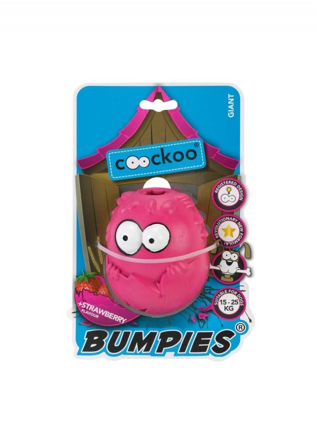 Jucărie Coockoo Bumpies Rose / Strawberry XL&gt; 27 kg 13x10x8.8cm