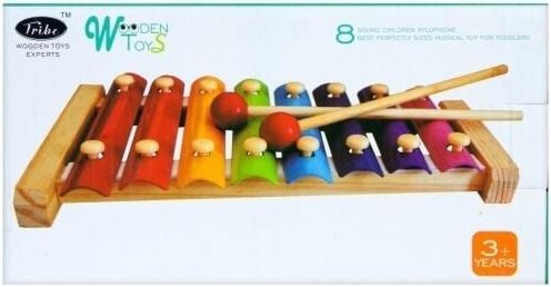 Jucarie Copii, Xilofon,lemn, Instrument Muzical interactiv 25X13X4 cm