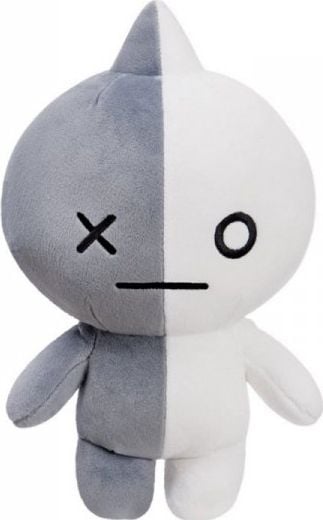 Jucarie de plus, BT21, Model- Van, 30 cm, Alb/Gri